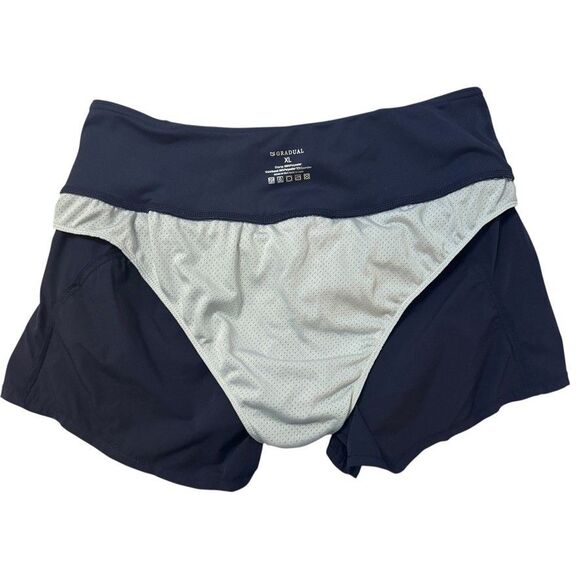 GRADUAL Women's XL Blue Active Workout Running Shorts - Picture 6 of 6
